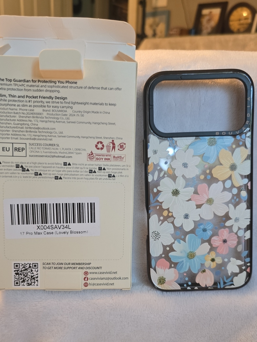 Lovely Blossom Floral Phone Case for iPhone 17 Pro Max -